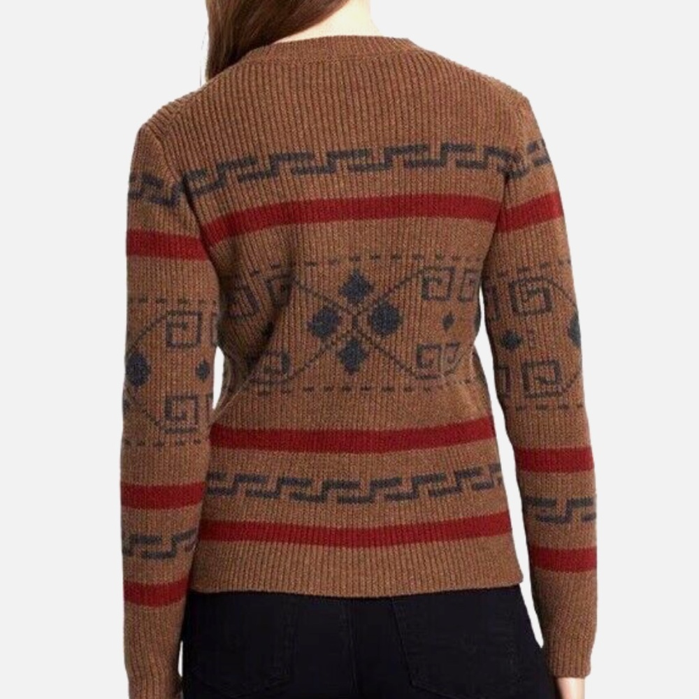 Pendleton 100% Lambs Wool Classic Native Design R… - image 5